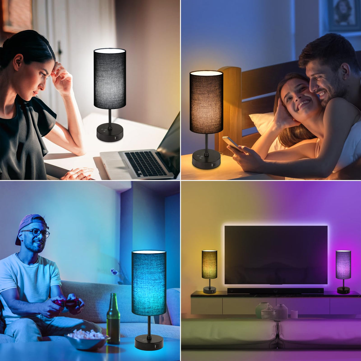 Unicozin table lamp blends modern design with classic shade aesthetics.