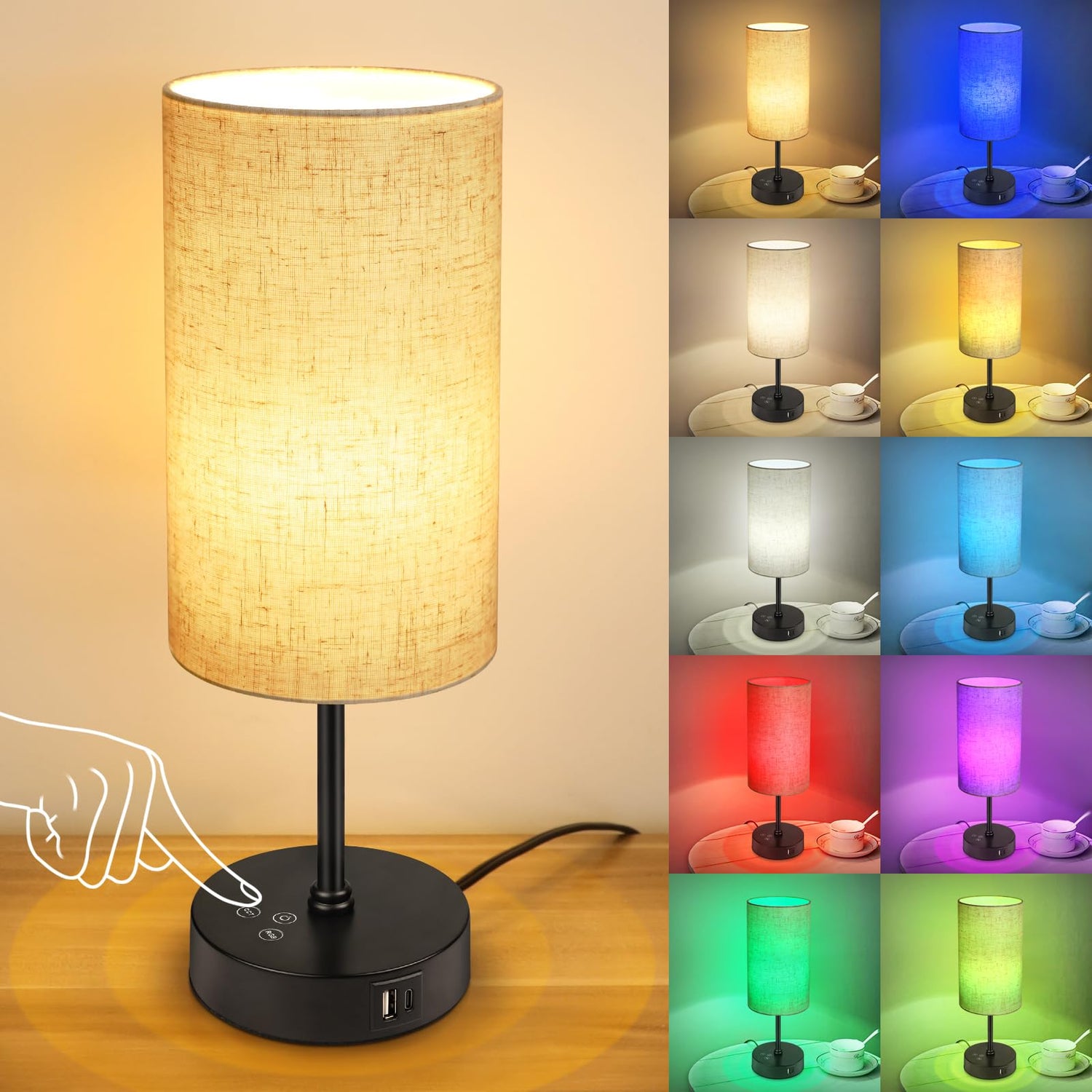 Unicozin table lamp base view showing stability for bedside use
