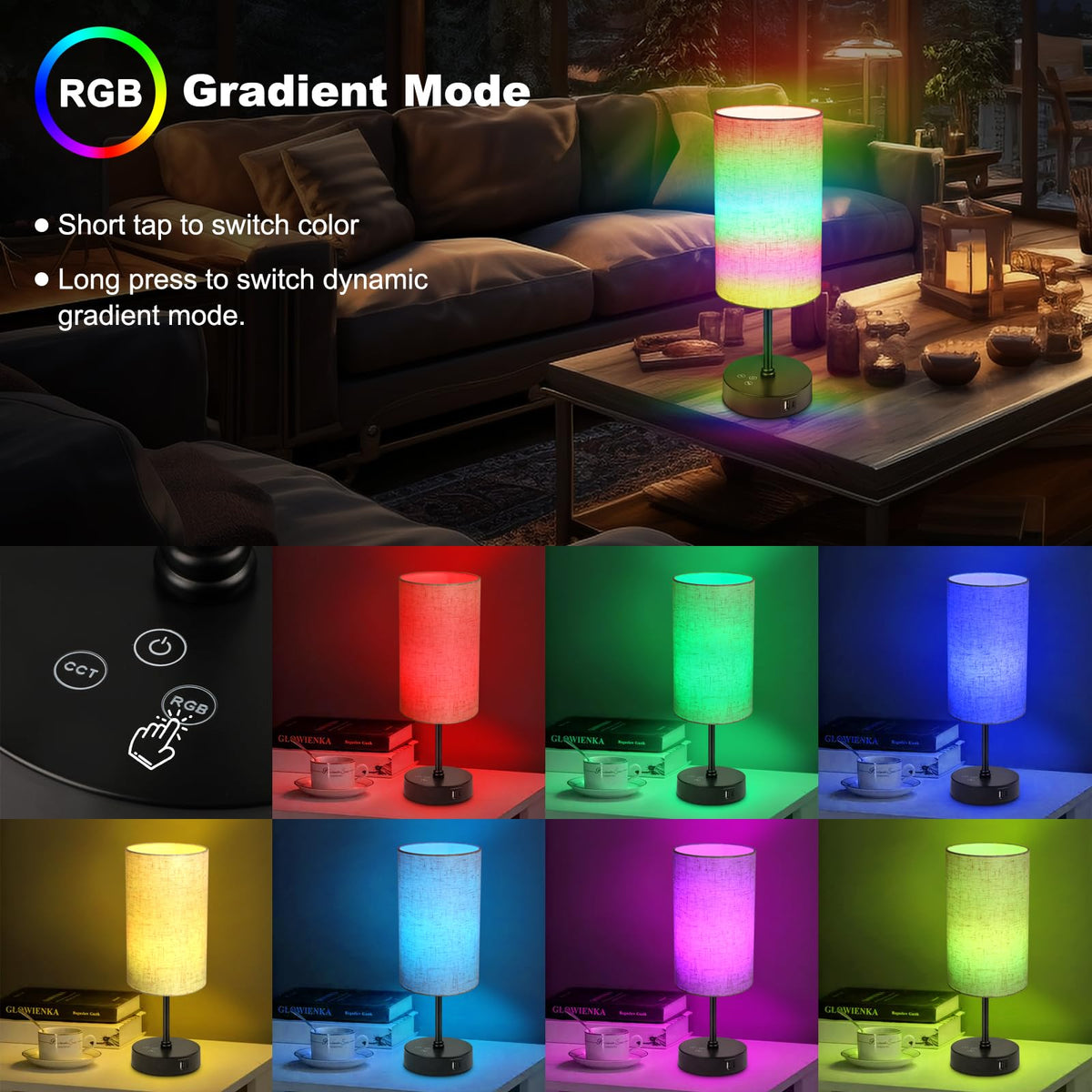 Unicozin lamp brightness control for smooth stepless dimming during reading