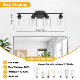 Unicozin vanity light demonstrates up-down reversible mounting for flexible placement.