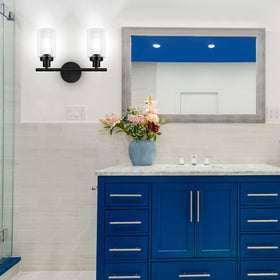 Unicozin dressing-table mirror lighting adds a subtle glow to the vanity area.