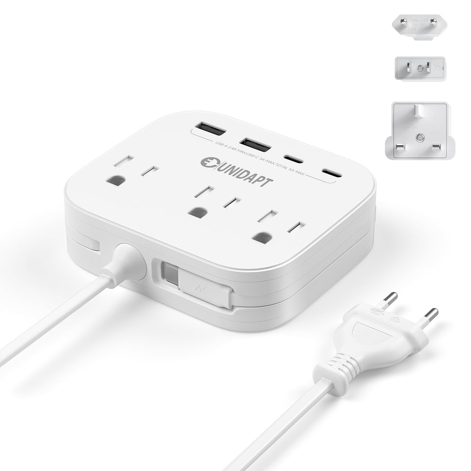 Unidapt built-in USB-C cable for easy charging on the go.