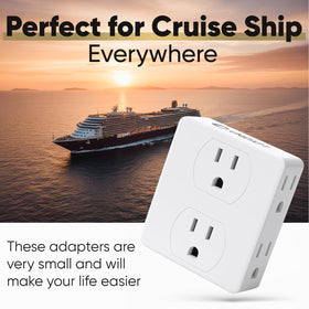 Unidapt two-pack wall outlet extenders ideal for home, dorm, and office