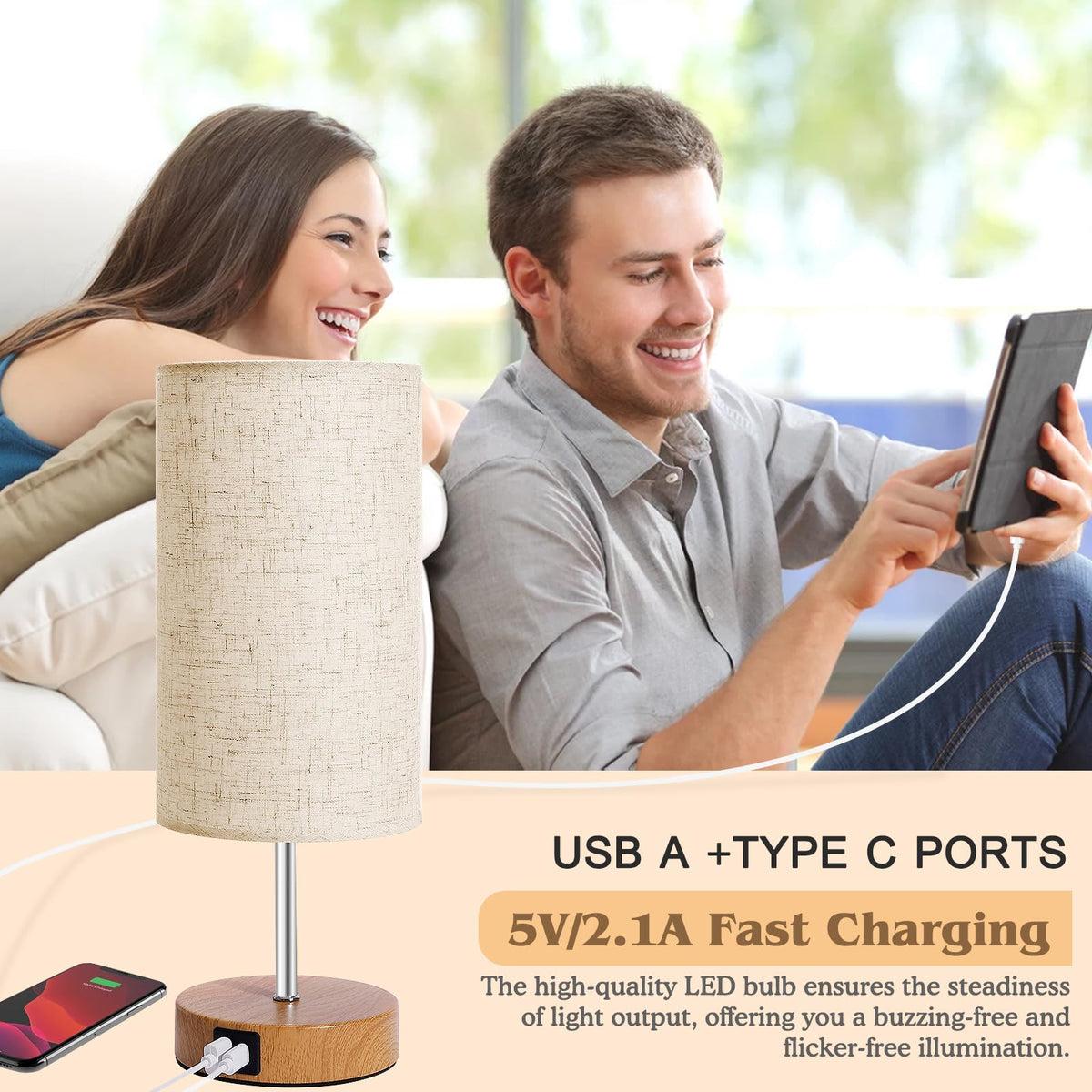 UNIFUN lamp suitable for dorms or offices with built-in charging.