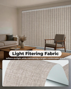 UNISHADES light-filtering slats providing natural ambient light