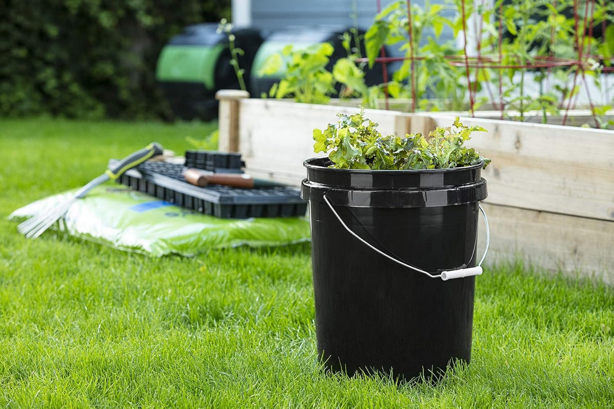 United Solutions BPA-free food-grade bucket ready for bulk grains, pet food, or dry goods.