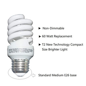 UNITEDLUX long-life CFL bulb lasting 10,000 hours or more