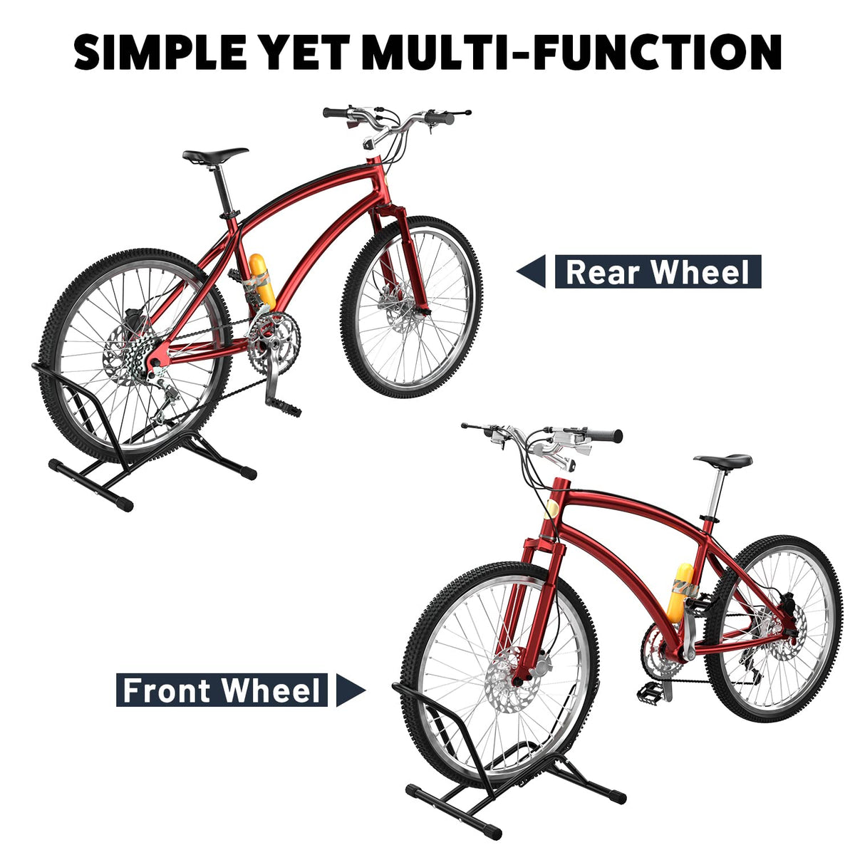 UNITEDPOWER bike rack close-up shows non-slip feet