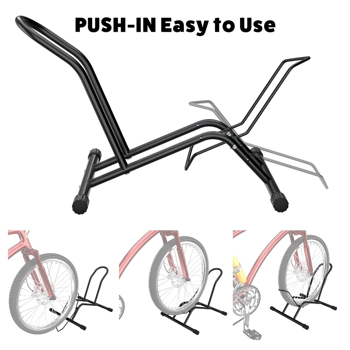 UNITEDPOWER bike stand side view highlights compact space use