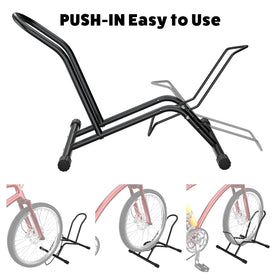 UNITEDPOWER bike stand side view highlights compact space use