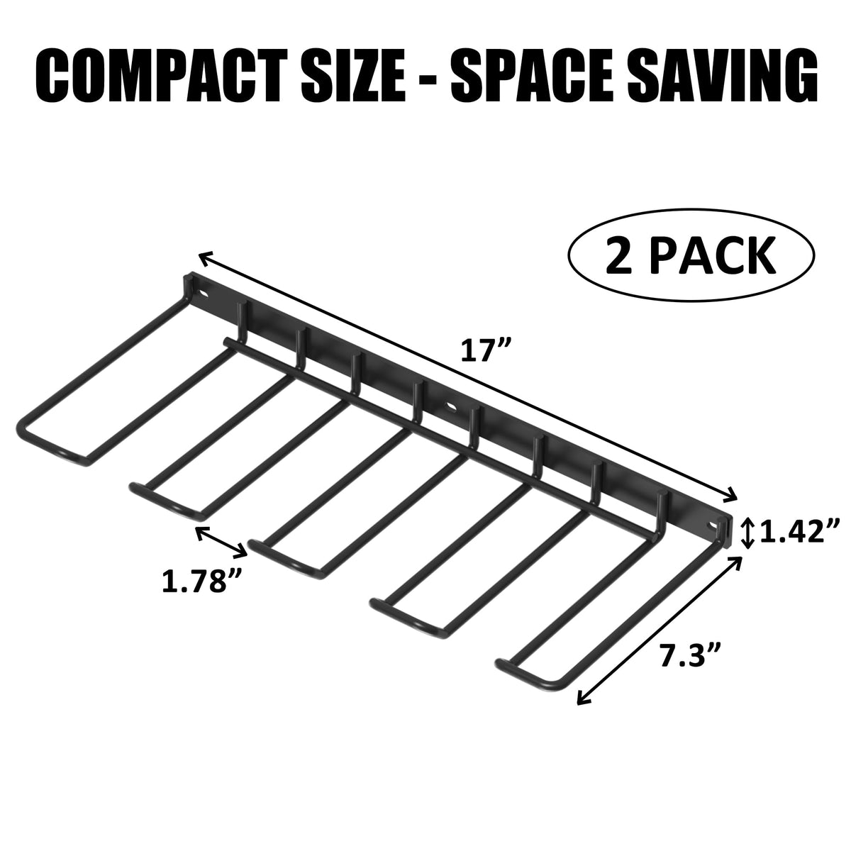 UNITEDPOWER cordless drill rack showing four slots and sturdy steel construction.
