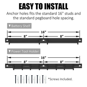 UNITEDPOWER heavy-duty steel construction ensures long-lasting tool organization
