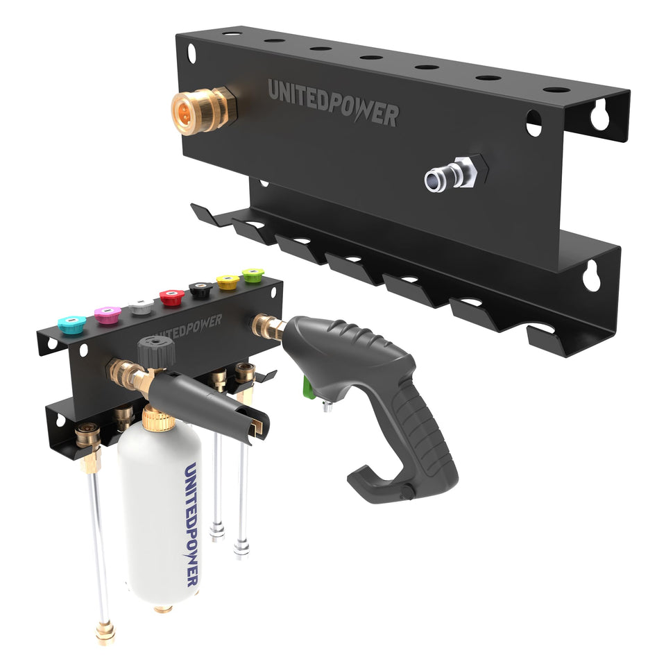 UNITEDPOWER pressure-washer gun holder wall mount keeps tools organized and accessible for quick washes