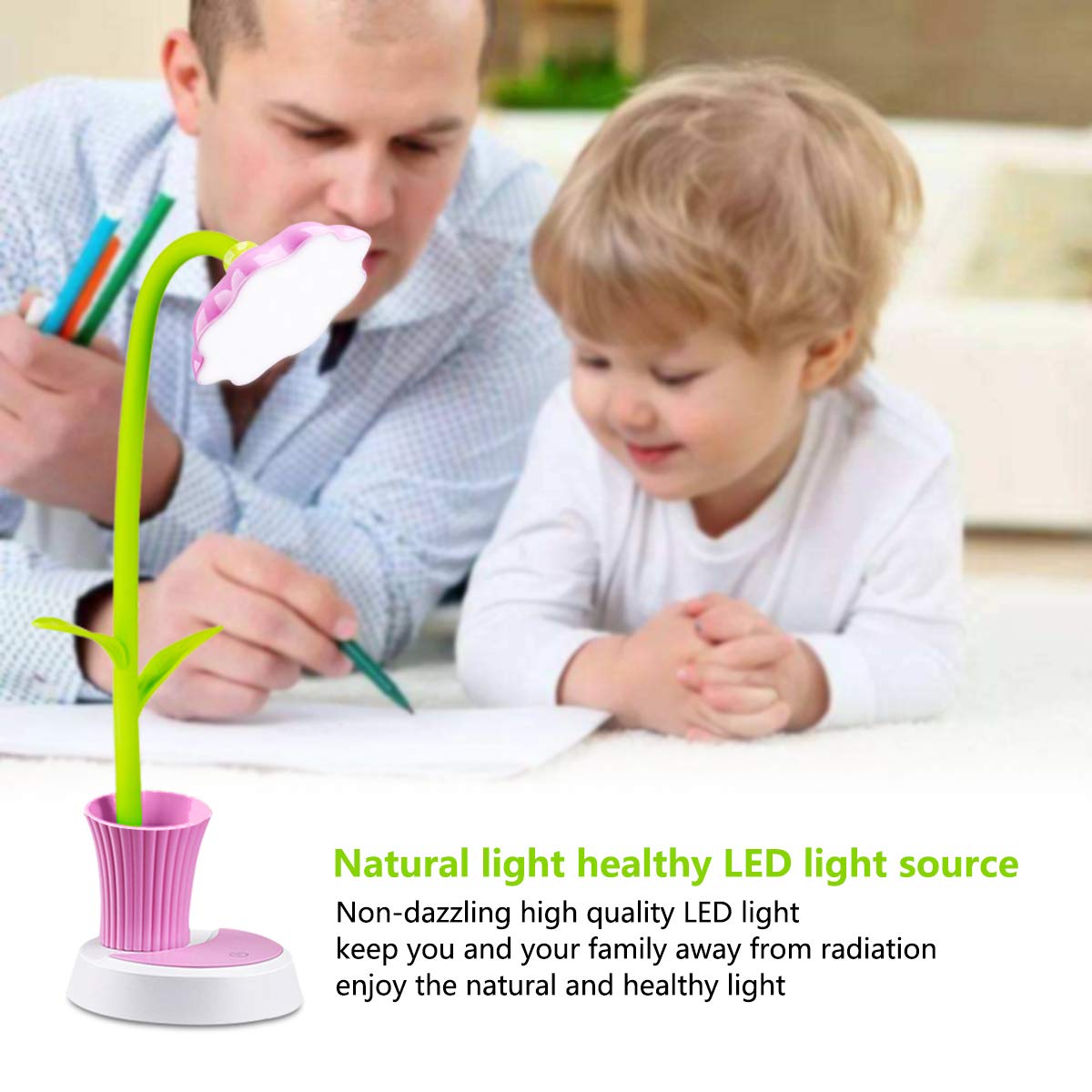 Uniwit eye-friendly LED reduces glare during long study periods.