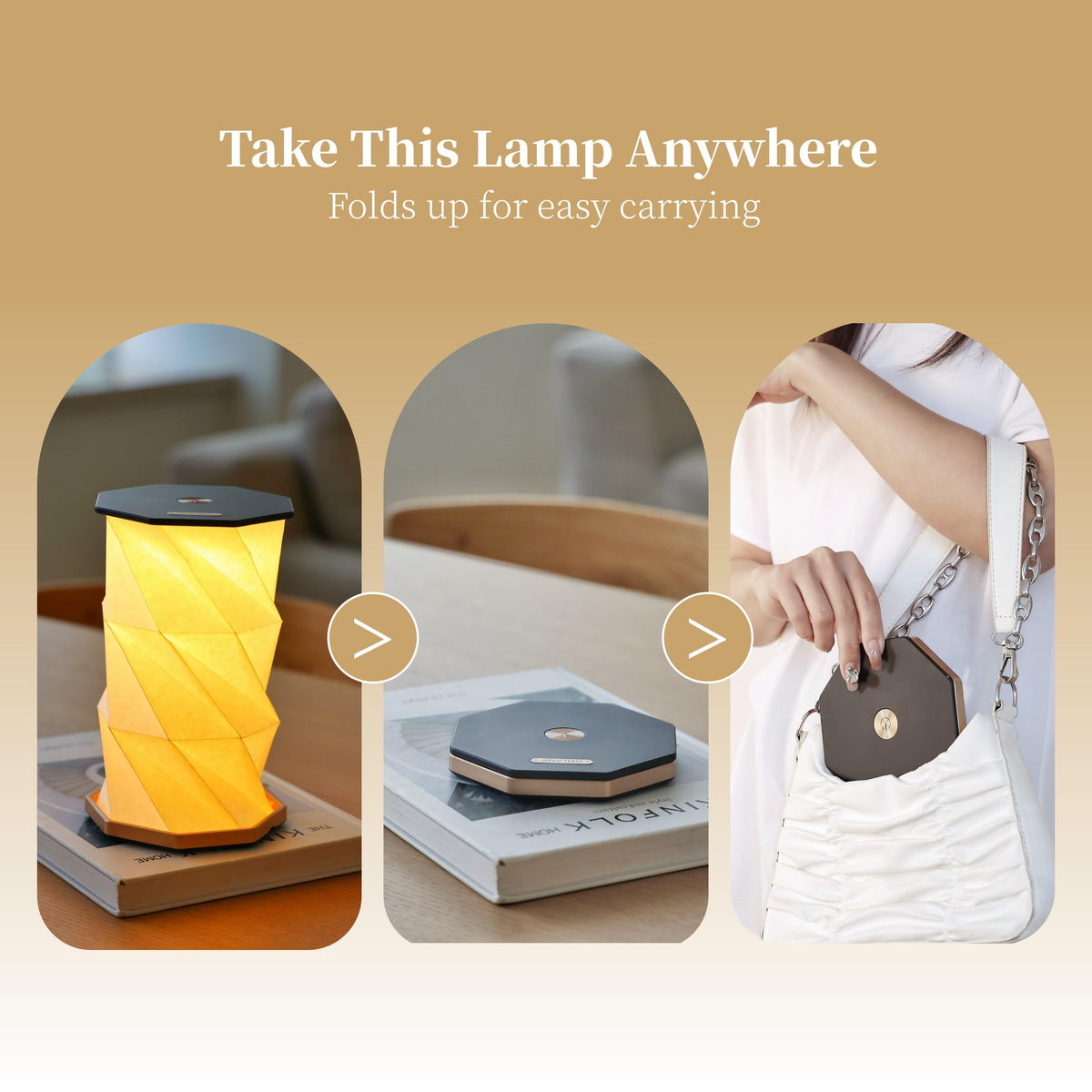 Uniwolf portable rechargeable light for hours of warm illumination on the go.