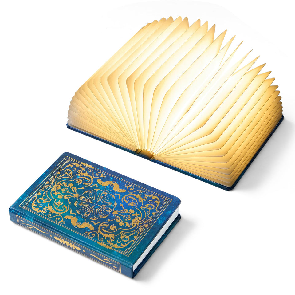 Uniwolk BookLamp front cover glow enhances bookish decor.