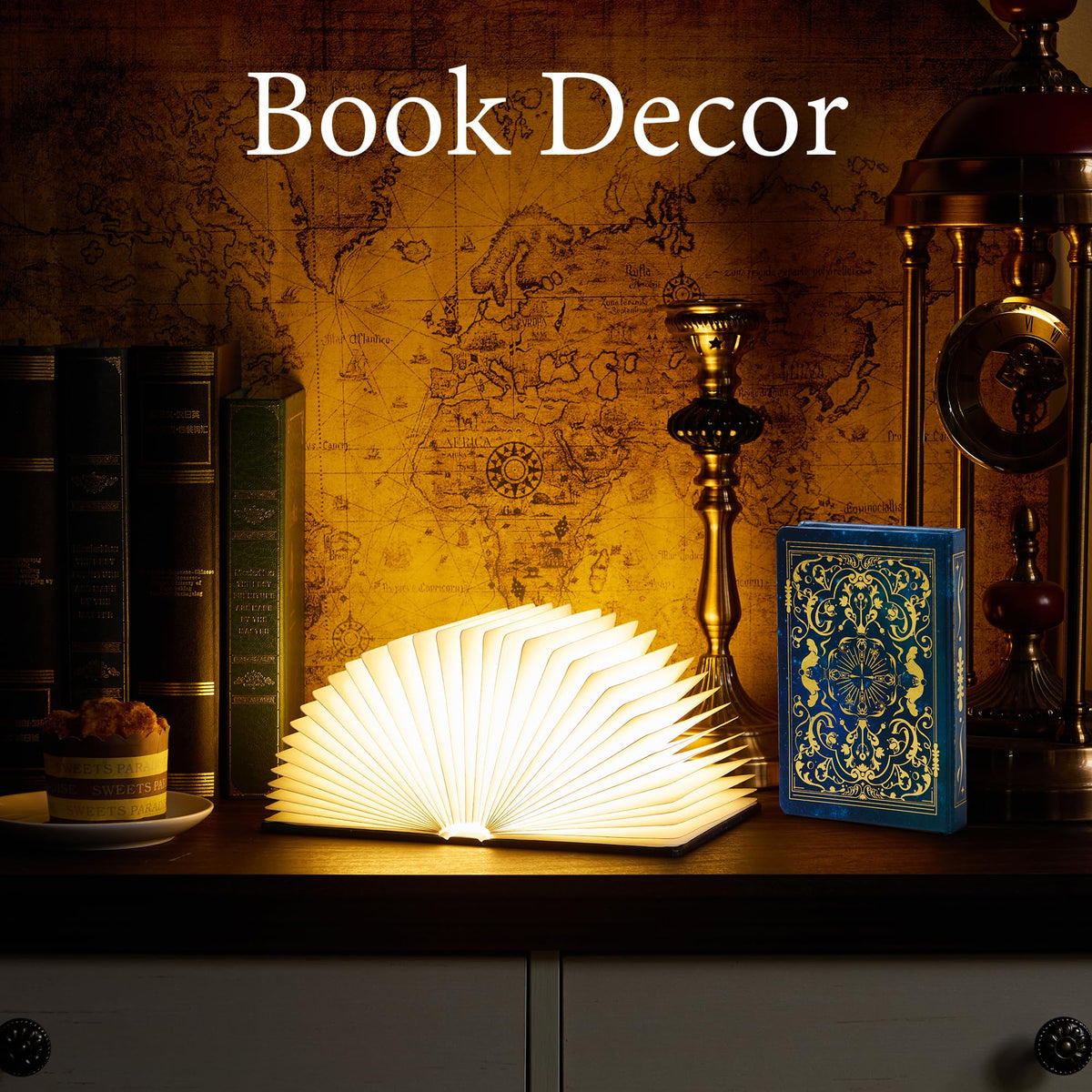 Uniwolk BookLamp rechargeable battery lasts hours of illumination.