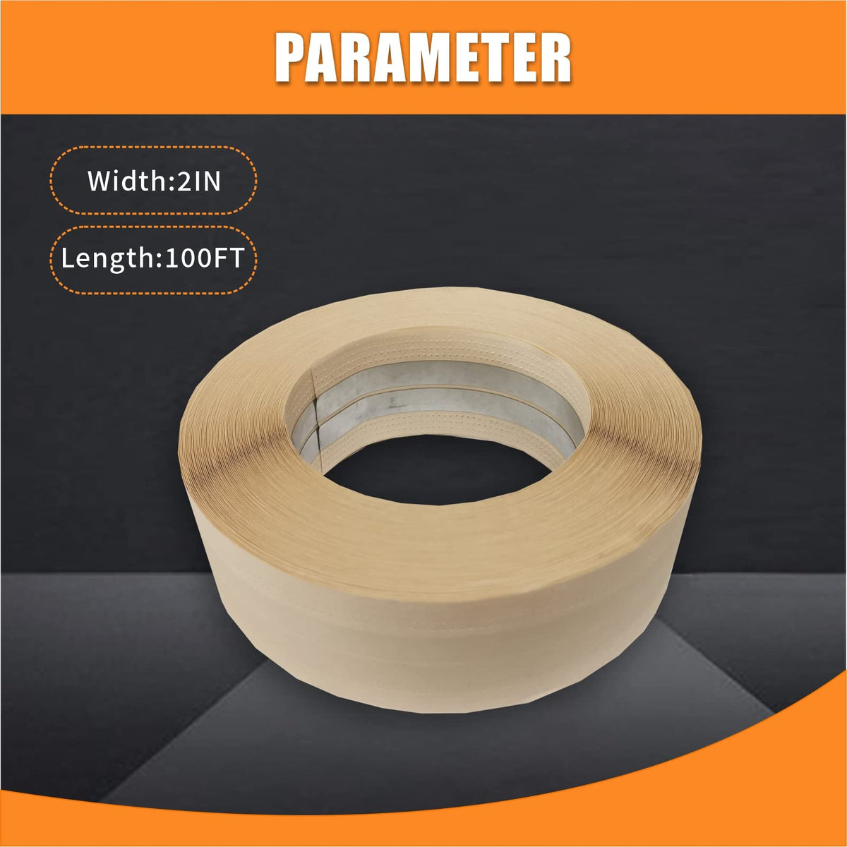 UNRUNFO metal strip close-up emphasizes durable corner reinforcement.