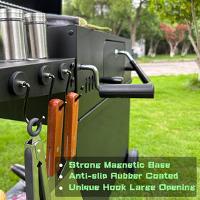 UNUSFIRE smoker hooks feature a large opening for easy utensil access.