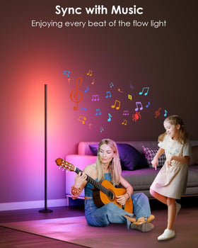 Uocub Corner Floor Lamp height adjustable sections offer flexible home placement