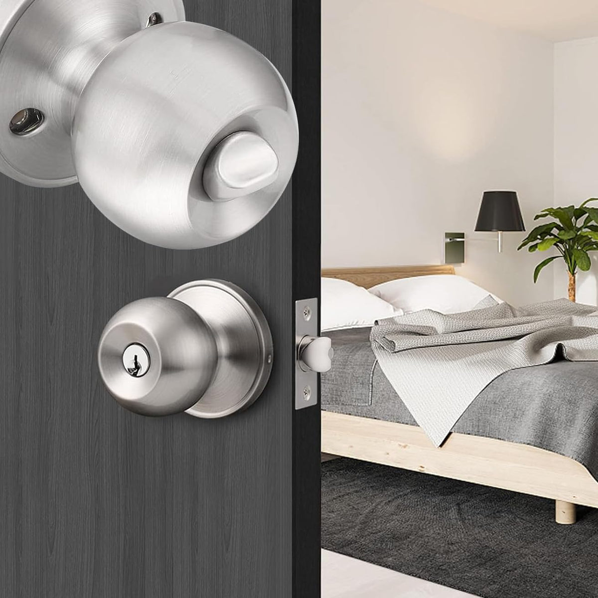 UONIKA installation-ready knob with screwdriver-friendly design saves time during upgrade.