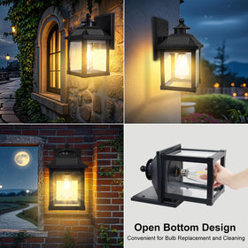 UOOIUMOY solar wall light easy-install kit supports quick mounting.