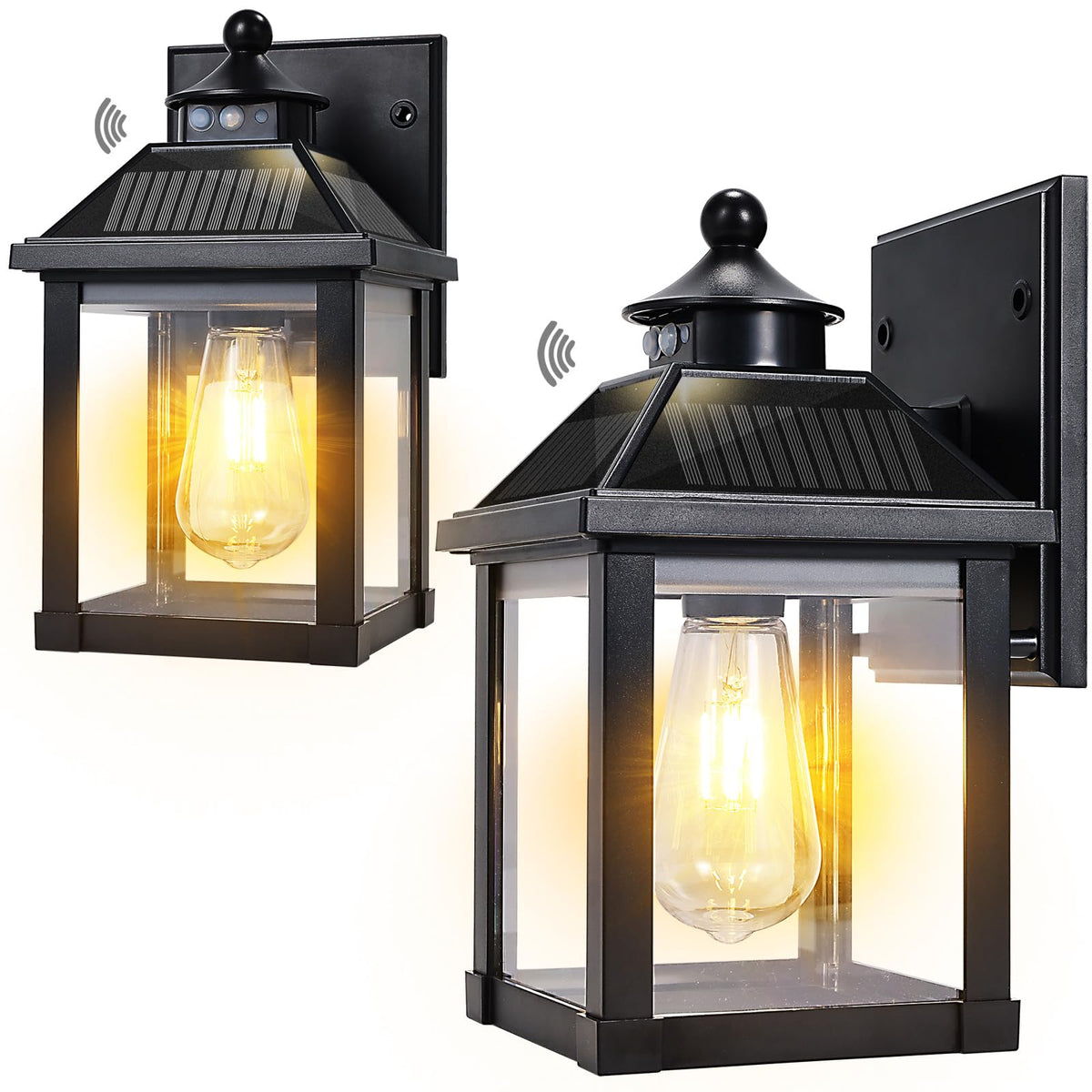 UOOIUMOY solar wall light solar panel recharges under sun for nightly glow.