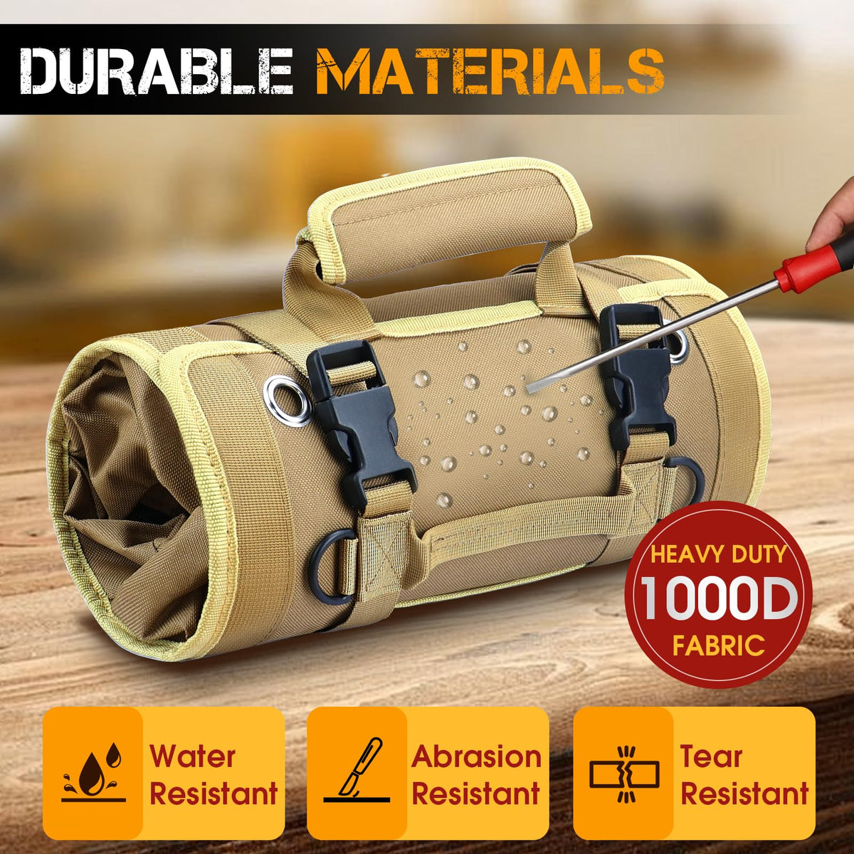 45-inch adjustable strap on the Uopyeri tool bag for versatile carrying.