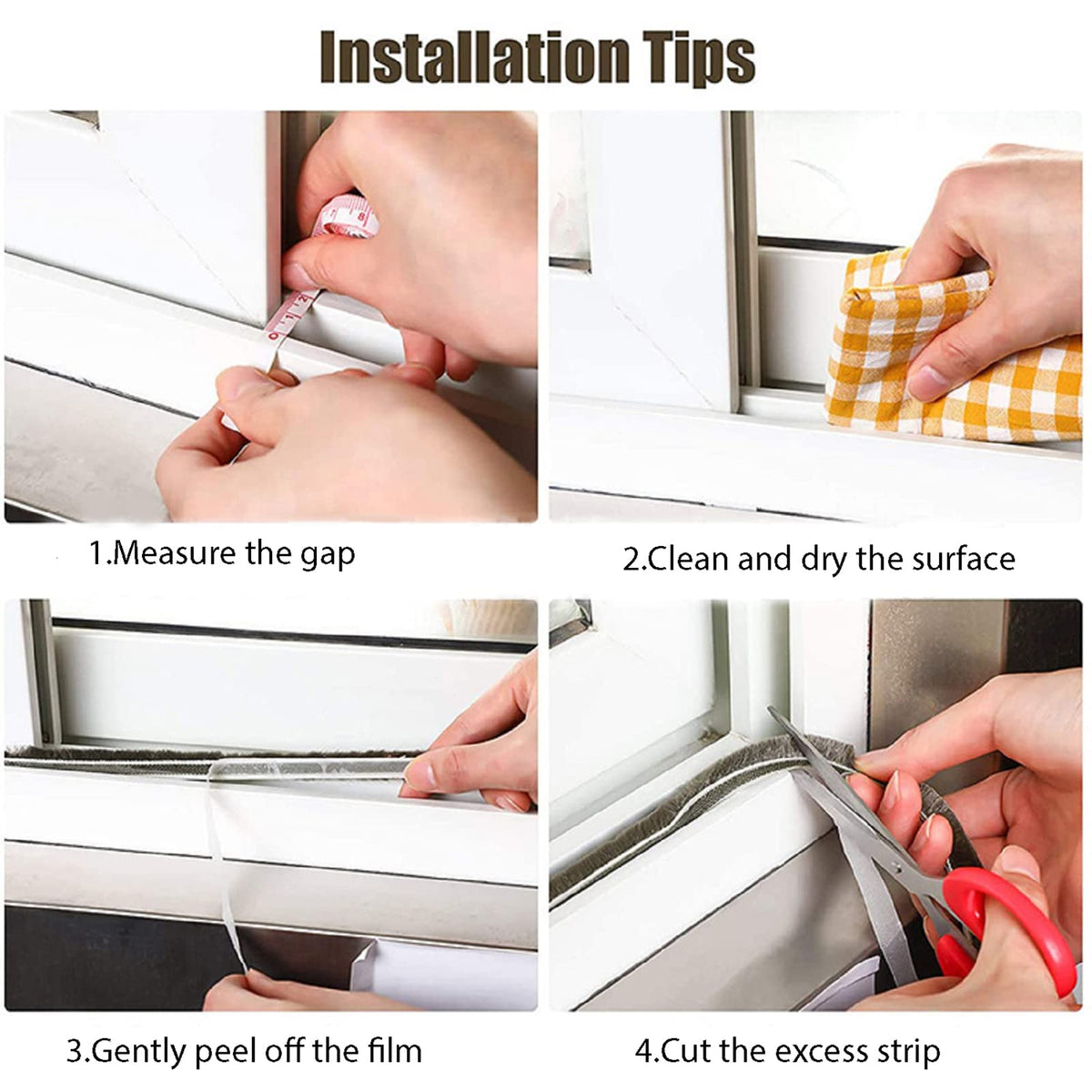 UpinFun weather strip gray seal for cabinet and door applications