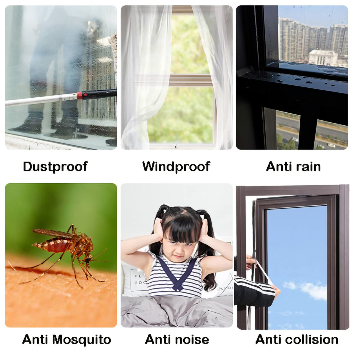 UpinFun weather strip designed for multiple doors and windows