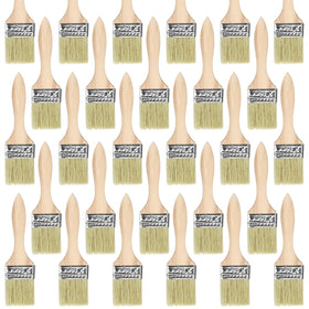 UPlama 48-pack 2-inch brushes with wood handles for broad, even coverage.