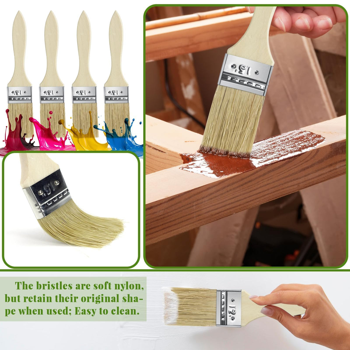 UPlama multi-surface painting brush handles wood, metal, and drywall textures smoothly.