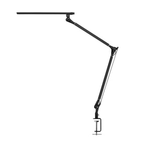 UPLIFT DESK E7 LED lamp with clamp securely attaches to desks for versatile lighting.