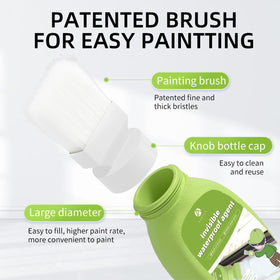 Uprosdik sealant application with brush or nozzle enables easy DIY repairs.