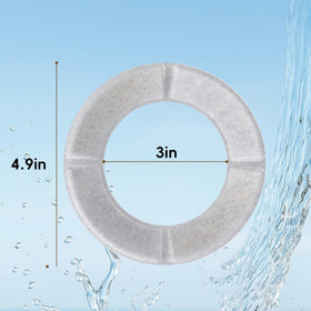 UPSKY 4-pack filters for 10L round dog bowl promote impurity-free water