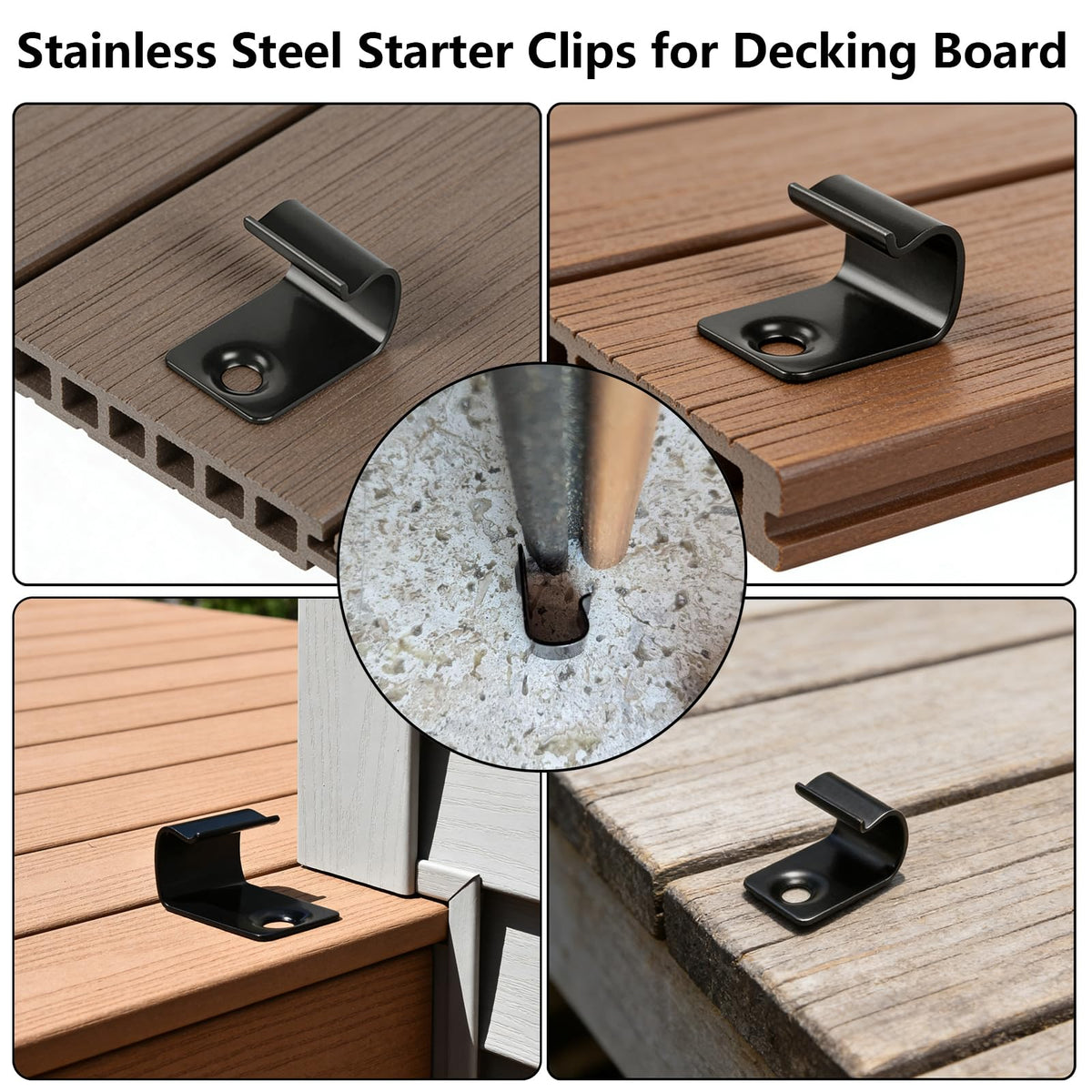 URABLAZ 304 stainless steel deck clips resist outdoor corrosion