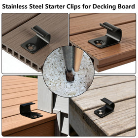 URABLAZ 304 stainless steel deck clips resist outdoor corrosion
