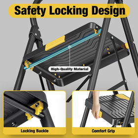 Urackify folded stance ready image shows convenient storage in closet or pantry.