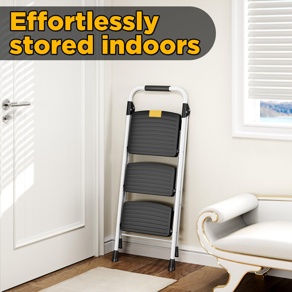 Urackify Multi-Purpose ladder ideal for cleaning, painting, and decorating