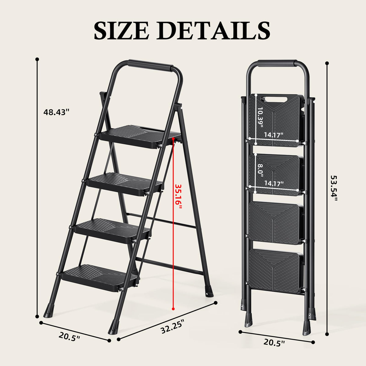 Urackify-sturdy-steel-construction signals durable design for frequent indoor tasks.