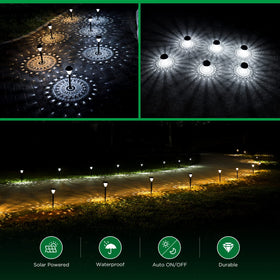 URAGO auto-on/off garden light creates ambient mood along patio