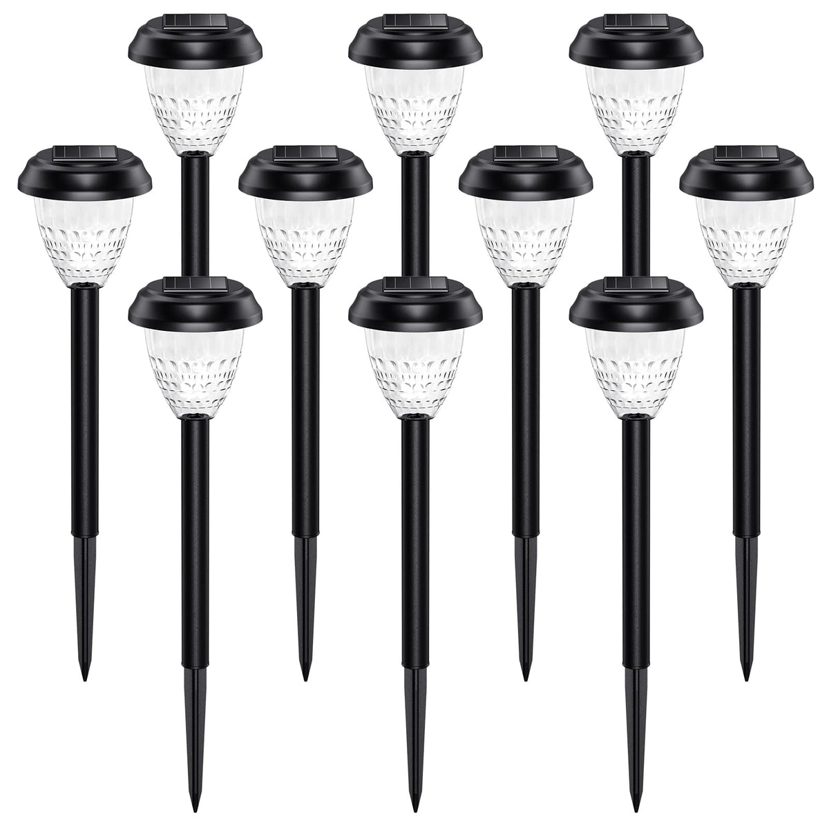 URAGO dusk-to-dawn solar light guides patio paths