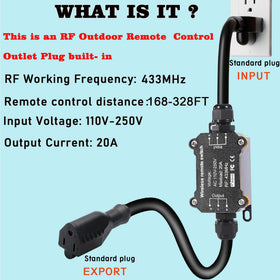 URANT AC110V wireless remote transmitter ready for plug-and-play use.
