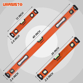 URASISTO 20-inch level ideal for accurate indoor framing