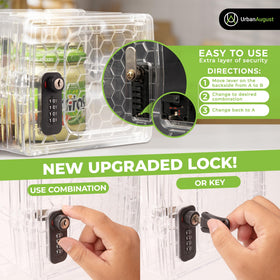 Urban August lock box reinforced door enhances protection.