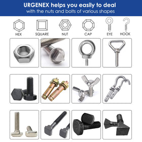 Compact and portable URGENEX universal socket fits in tool bag.