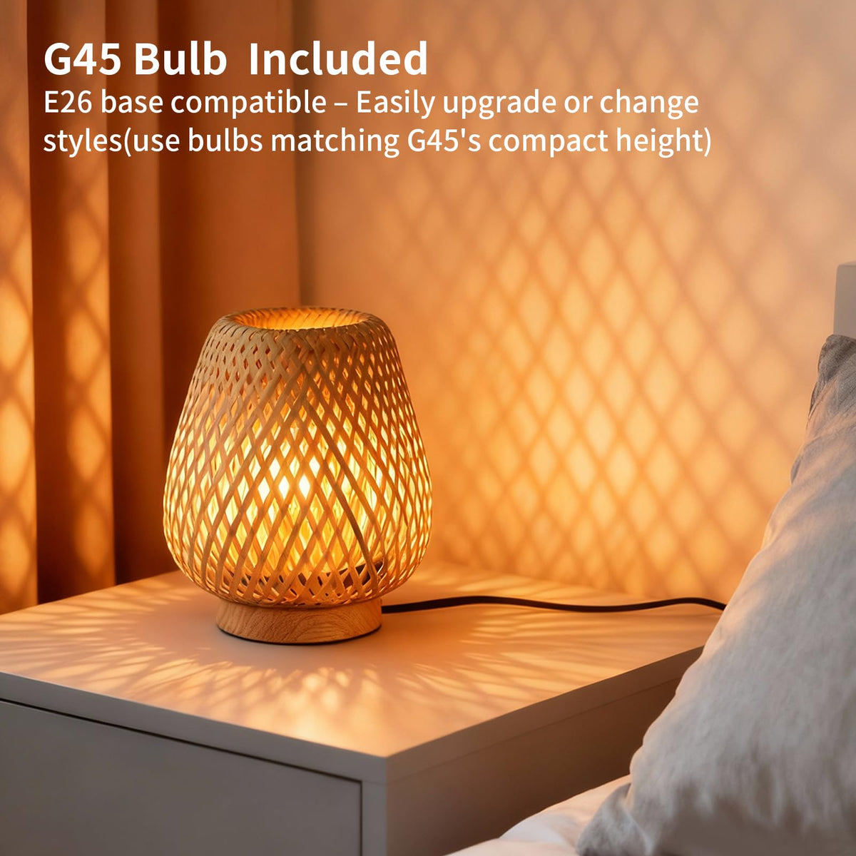 URLIGHTS E26 socket with bulb included for immediate use