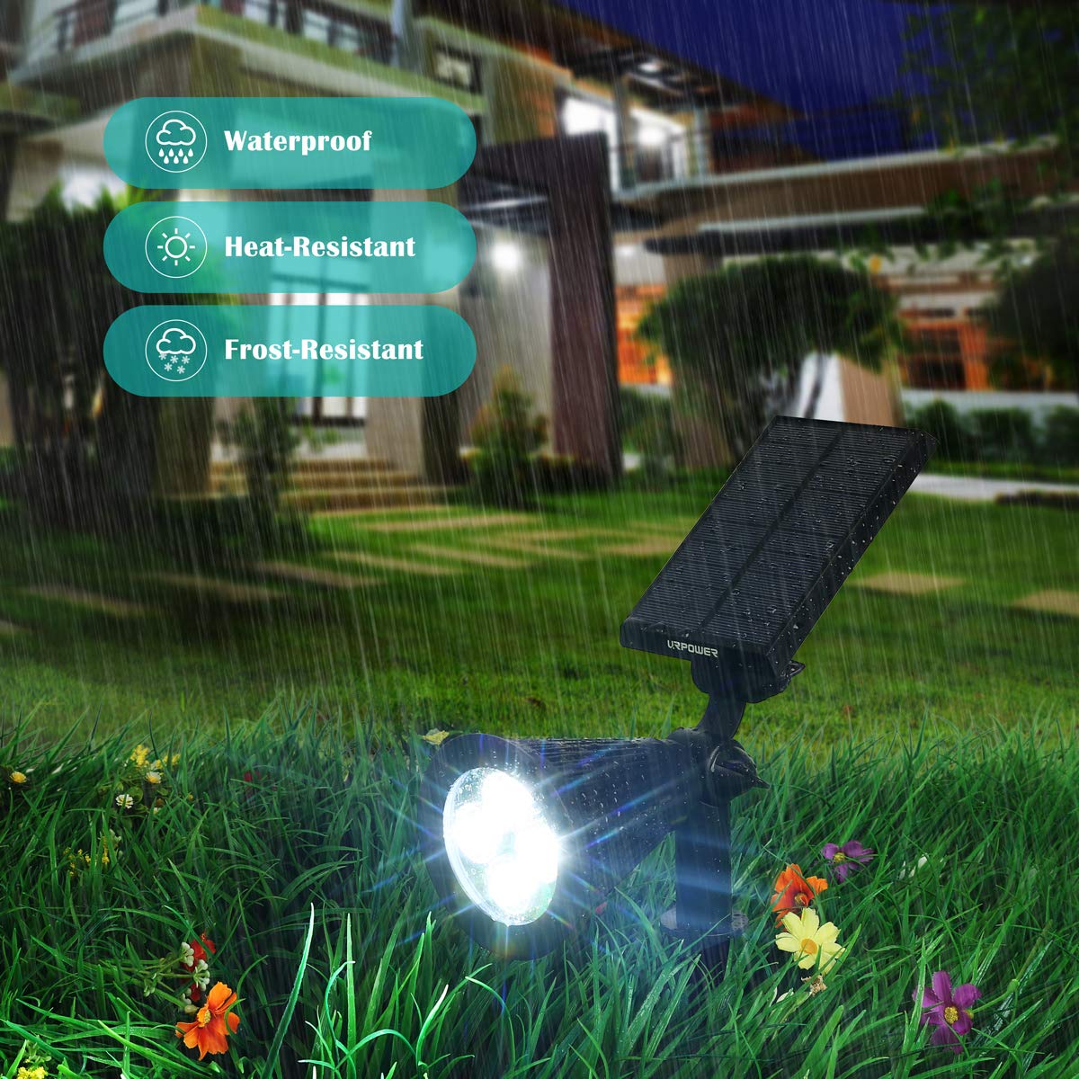 URPOWER 2-in-1 lights offer landscape highlighting and wall lighting.