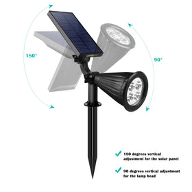 URPOWER solar lights adjustable light heads for precise coverage of trees and statues