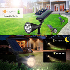 URPOWER solar lights adjustable panel for optimal sun exposure and efficiency